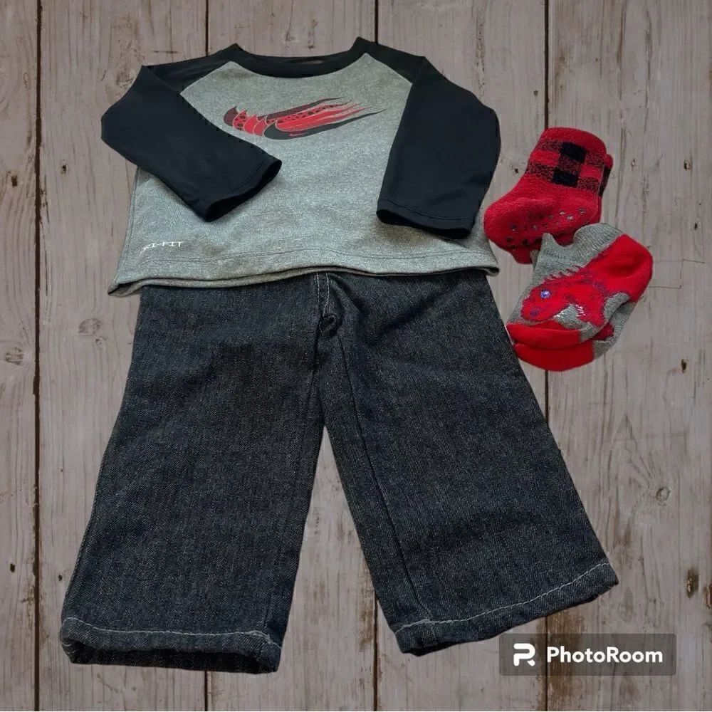 Nike And US Polo Assn Outfit  Boys Size 18 Months EUC